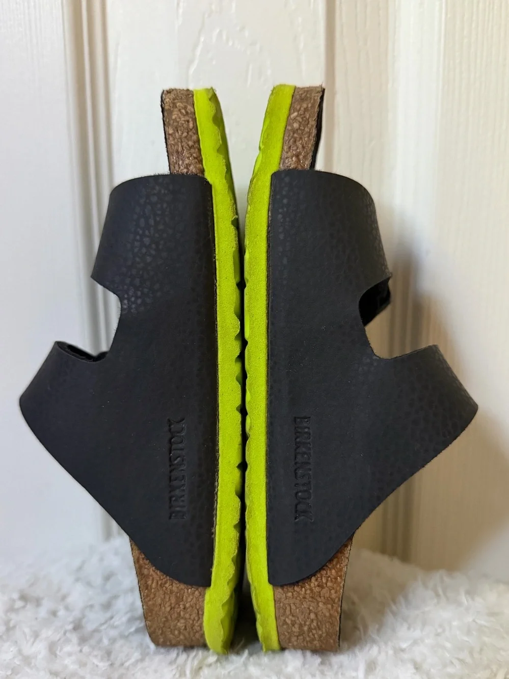 Birkenstock Arizona Kids Desert Soil Black Lime Size 27